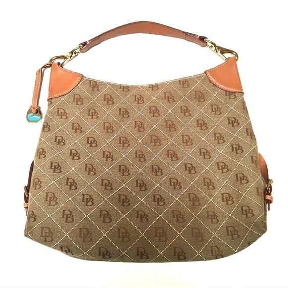 Dooney & Bourke large signature shoulder sack - Picture 2 of 14